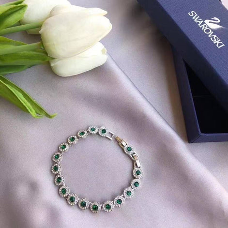 PULSEIRA SWAROVSKI VERDE  INSPIRED