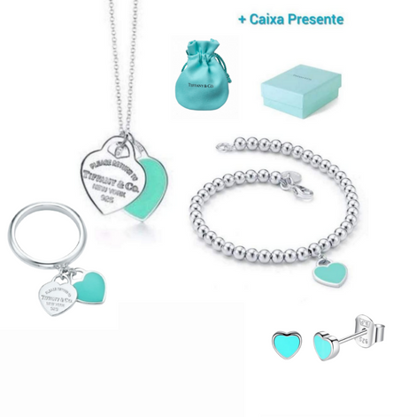 Conjunto Tiffa Cyan Completo