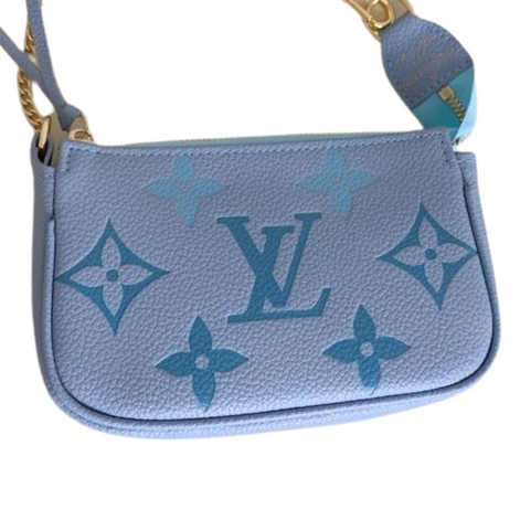 BOLSA POCHETTE LV BLUE