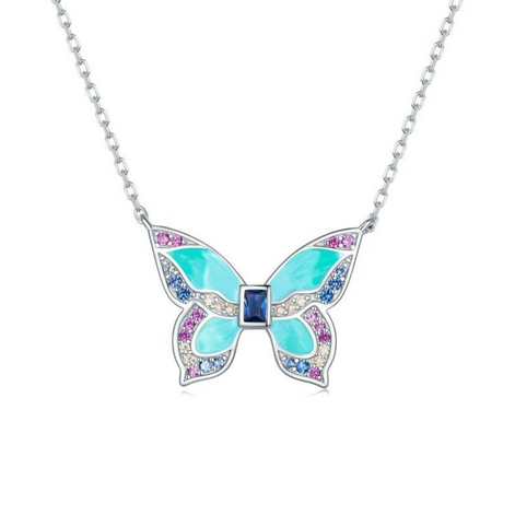 COLAR BORBOLETA BRILHANTE